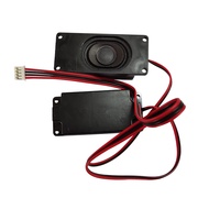 Heyiarbeit 4Ohm 3W Internal Magnet Speaker with Wire and 4 Pin Terminal Mini Loudspeaker 2.76"x1.18"