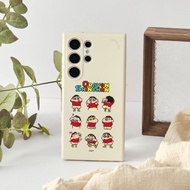 蠟筆小新像素小新九宮格純色矽膠SAMSUNG手機殼