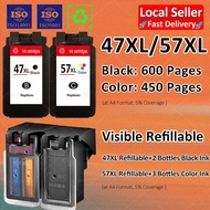 Compatible Canon 47XL 57XL Ink Cartridge Canon PG 47 Cartridge Canon CL 57 Ink for  E400 E460 E477 E