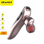 Awei N1 Wireless Bluetooth Earphones Earbuds Business Single Headset With Mic Hand Free Earphones For iPhone Android