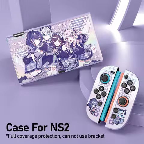 Cute Game Project SEKAI PJSK Silicon Soft Protective Cover Case Soft Shell for Nintendo Switch2 Or O