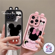 CU Cartoon 3D Ear Couples Cute Mickey Minnie Mouse Case Compatible For IPhone 11 15 13 14 12 Pro Max