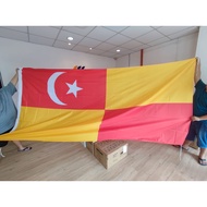 6x12 kaki Bendera Selangor Flag 6x12ft 2 side printing