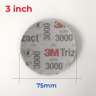 【Best value】 3M Trizact Foam Disc 02085 02087 30662 Flocking Sponge Sandpaper 3/6 Inch Self-adhesive