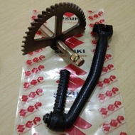 Selahan engkol as kick gigi pinion per kick Suzuki Spin 125 Skywave SkyDrive Hayate set lengkap