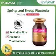 [Australia Halal Certified] SpringLeaf Sheep Placenta 80000mg 90 Capsules Helps Replenish Collagen 【Homart Global Store】