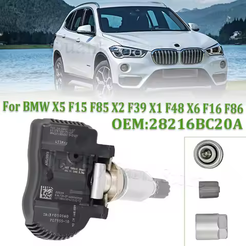TPMS 433MHz Tire Pressure Monitor System Auto Security Alarm Sensor For BMW X5 F15 F85 X2 F39 X1 F48