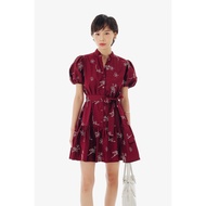 ELEA DRESS – OUDRE | Floral Embroidery Mini Dress | CNY Outfit Floral Dress