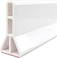 3" High Shower Water Splash Guard 59"Collapsible Shower Threshold Water 3 inches Tall Shower Barrier