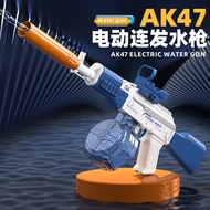 New Style Electric AK47 Burst Water Gun Automatic Water Absorption High Pressure Powerful Water Spra