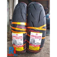 1 Pair of Swallow Slash Tubeless Tires 100/ 80-17 & 130/ 70-17
