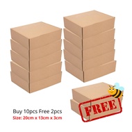 Carton Box Packing Box Packaging Box Kotak 3 layer - 20x13x3 cm (Buy 10pcs free 2pcs)