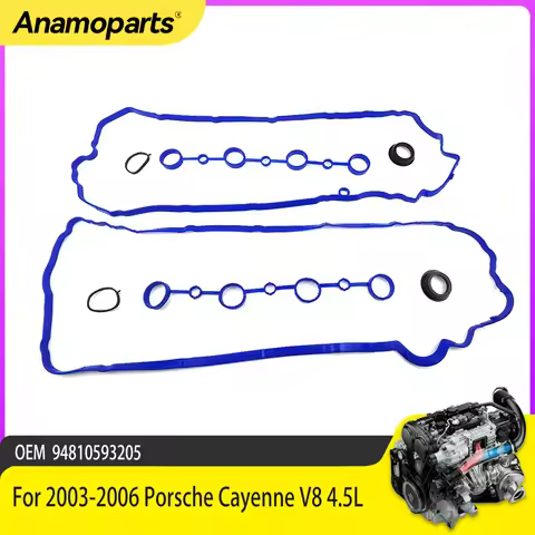 Engine Parts Valve Cover Gasket Set Fit 4.5 L M48.50 For Porsche Cayenne Turbo 955 9PA 4.5L V8 Gas 9
