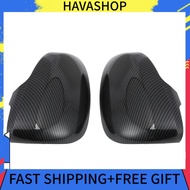 Havashop 2pcs Rearview Side Mirror Cover Cap Housing Carbon Fiber Style Fit for TOYOTA Prius 30/Wish/Reiz Trim Car Stylin