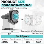 DD81-02635A B20-3A01 Penggantian Komponen Pam Saliran Mesin Cuci Pinggan untuk Samsung |   Sesuai un