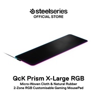 SteelSeries QcK Prism Cloth X-Large RGB Micro-Woven Cloth Gaming MousePad (900mm x 300mm x 4mm) 6382