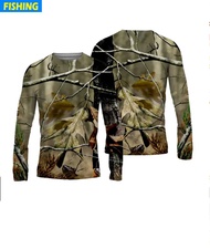 Breathable Long Sleeve T-Shirt Fishing Apparel New Summer Men's Fishing T Shirts Outdoor Sports Crew