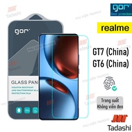 Gor Realme GT7/ Realme GT6, Realme GT 7T, Realme GT8 Tempered Glass Transparent Borderless Black 9H 