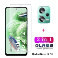 Redmi Note 12 tempered Glass 2in1 note 12 pro Clear Screen Protector Front Film +Back Lens Screen Protector Redmi Note 12 4G Redmi Note 12 5G Redmi note 11 11s note 10 10 pro