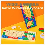 [Wiggle Wiggle] Wireless Keyboard 96 Keys | Bluetooth 5.0 + 2.4GHz USB | Multi-Device | Rechargeable