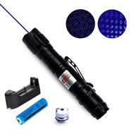 50Mile 532nm High Power Laser Pointer Pen Star Cap Bright Lights + Charger
