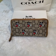 Coach Disney Mickey Long Zip Wallet