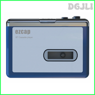 เครื่องเล่นเทปคาสเซ็ทบลูทูธแบบพกพารุ่น DGJLI เครื่องเล่นเทปเอาท์พุทบลูทูธไปยังหูฟัง/ลำโพงเครื่องเล่น