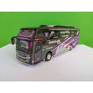 Miniature bus Jet bus 3 DEEP PURPLE Tunggal Jaya 1/50