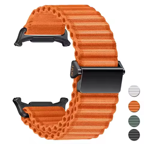 Trail Band for Samsung Galaxy Watch Ultra 47mm Nylon Loop Strap for Galaxy Watch LTE 47MM No Gaps Qu
