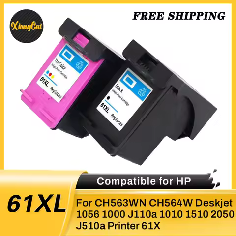 Compatible Ink Cartridge for HP 61 XL CH563WN CH564W Deskjet 1056 1000 J110a 1010 1510 2050 J510a Pr
