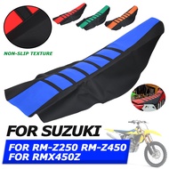 สำหรับ Suzuki RM-Z250 RM-Z450 RMX450Z RM-Z 250 RMZ 450 RMX 450Z อุปกรณ์เสริมรถจักรยานยนต์ Pro Ribbed ยาง Gripper ฝาครอบที่นั่ง Guard