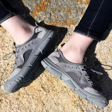 Summer Men's Shoes Outdoor Sports Hiking Shoe Breathable Crocs Wading Canyoning Waterproof Quick-dry