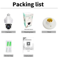 Winstong 5MP E27 bóng đèn camera an ninh wifi bé màn hình tự động ai theo dõi video trong nhà 5x Zoo