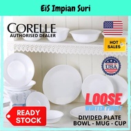 EIS Corelle Loose Winter Frost White (Divided Plate/Dessert Bowl/Soup Plate/Serving Bowl) Pinggan Ma