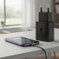 PD 25W Fast Type-C Charger for Samsung Galaxy S25/S23 Ultra/S22 Plus/S21 Ultra/S20/A55/A72/S8/S7 EU 