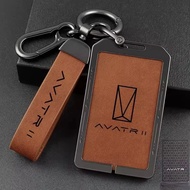 aihei สำหรับ Changan Avatr 11 2022 2023 2024 Avatar 11 ฝาครอบกุญแจรถ Key กระเป๋าจัดแต่งทรงผมผู้ถือเช