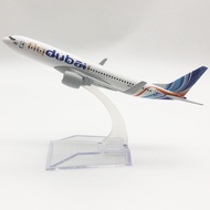 [16CM] Fly Dubai Airlines Boeing B737-800 Airplane Model Made Of Steel Beautiful Quality-Toys Gifts 