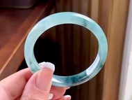 冰種翡翠天然翡翠玉鐲A玉手鐲 玉鈪 • 冰種水墨丹青翡翠福鐲