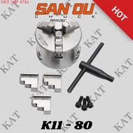 Ready Lathe Chuck 3" 3 Jaw Claw Lathe 3 Jaw Lathe Head Vise 3 Inch