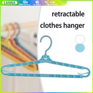 The Shop Is In Thailand 5 Pieces Non-Slip Clothes Hangers Retractable Plastic Adults Width 42-69cm E