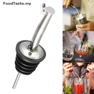 FoodTaste   Liquor Pourer Flow Wine Bottle Pour Spout Stopper Stainless Steel Cap   MY