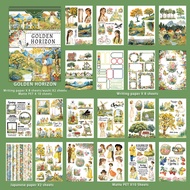 Jianwu A5 cổ điển cây hoa nhân vật nhãn cảnh quan Vật liệu cắt dán sách nhãn dán sáng tạo tự làm Tạp