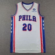 Terdapat dalam stok: Jaket bola keranjang latihan sukan bersulam, 76 T-shirt "Mark Phila McCain"