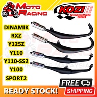 DINAMIK RXZ Y125Z 125ZR Y100 SPORT Y110 SS2 TS RACING EXHAUST PIPE EKZOS CHAMBER CUTTING STANDARD KOZI AHM SHM YYPANG