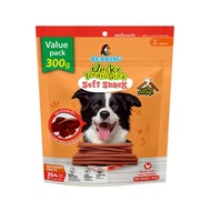 BEARING ขนมสุนัข ขนมหมา เนื้อไก่อัดแท่ง  Jerky Treats Soft Snack รสเนื้อและตับ,300 กรัม