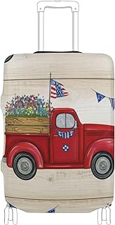 Luggage Covers for Suitcase Protectors Vintage Truck Fourth July Personalized Graphic Vacation Essen