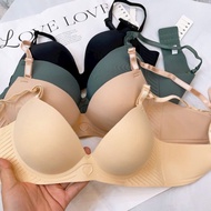 (S2401) No-wire bra, about 2.5p thick hand pads, stretchy, soft, size 34-36-38-40