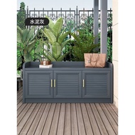 HY-6/Shoe Cabinet Home Doorway Shoe Changing Stool Outdoor Waterproof and Sun Protection Aluminum Alloy Outdoor Balcony
