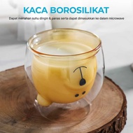 CPTBLISTR Aesthetic Heat Resistant Double Wall Glass 250ml - CIQ38