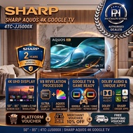 (NEW MODEL) SHARP JJ5000X SERIES 50" - 85" AQUOS 4K UHD GOOGLE TV | 4TC50JJ5000X 4TC55JJ5000X 4TC65H